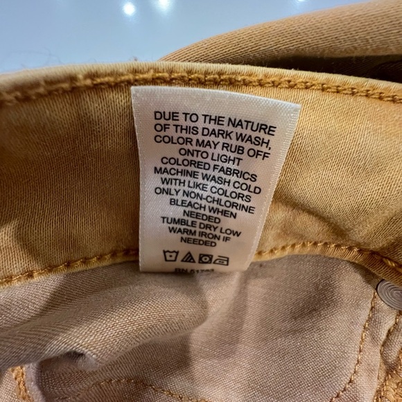 Maurices Mustard Denim Stretch Pants Medium - Picture 12 of 14